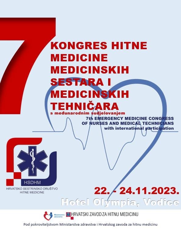 7. KONGRES HITNE MEDICINE medicinskih sestara i medicinskih tehničara s međunarodnim sudjelovanjem